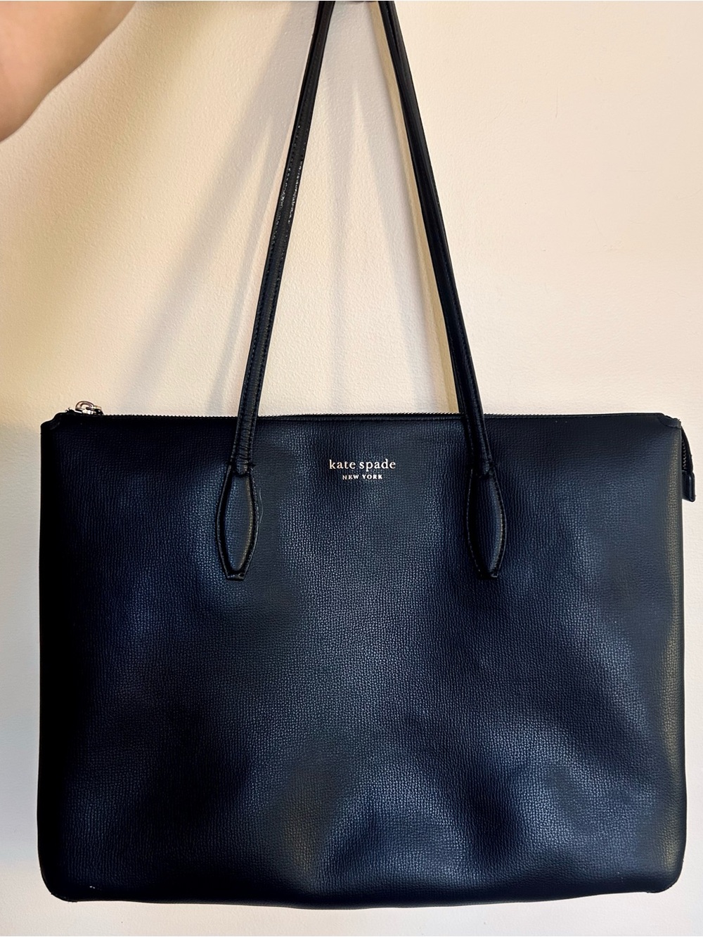 kate spade Black Pebbled Leather Tote Bag Shoulder Bag